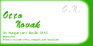 otto novak business card