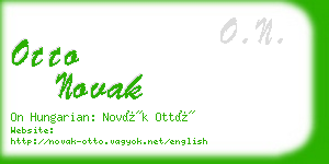 otto novak business card